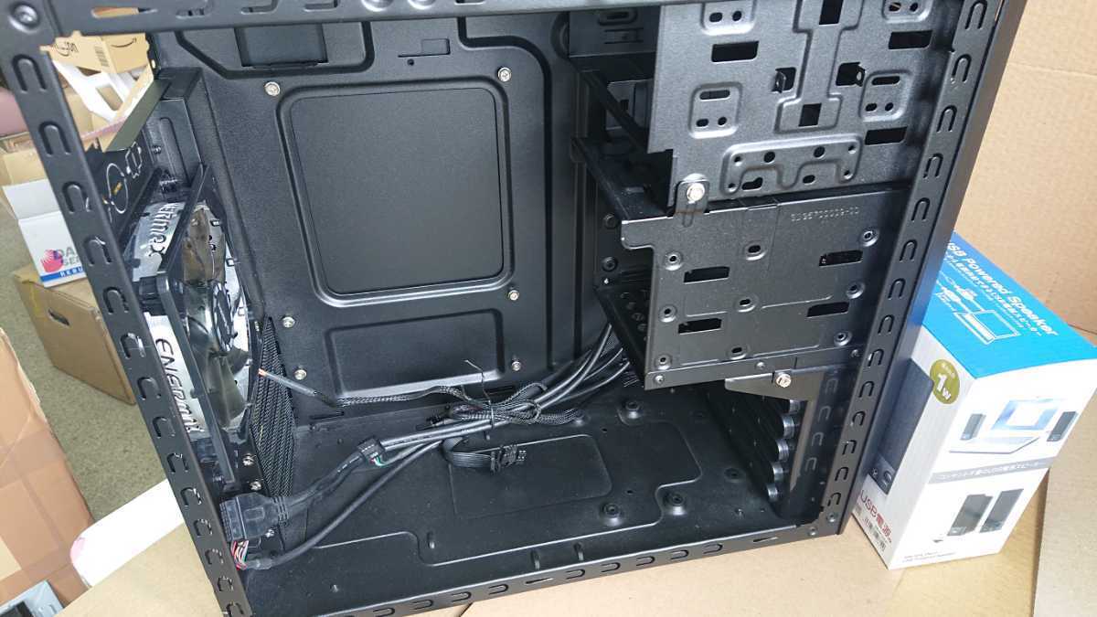 GALLERIA Micro-ATX PCケース (中古) ケースファン3個付き 