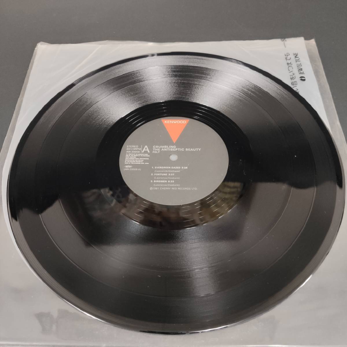 BDz143I 80 帯付き LP レコード FELT フェルト 美の崩壊 1981 AW-20008 