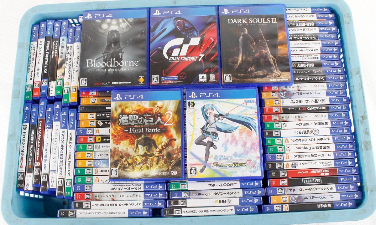 低価，送料無料 ジャンク品 PS4ソフト 進撃の巨人2 初音ミクFuture Tone DX Bloodborne グランツーリスモ7 ダークソウルⅢ他 100本セット '(PS4ソフト)｜売買されたオークション情報、yahooの商品情報をアーカイブ PS4ソフト