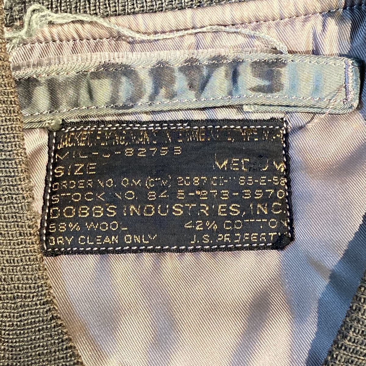 50s ヴィンテージ USAF MA-1 黒タグ 8278-B 美品 初期 古着 30s 40s 