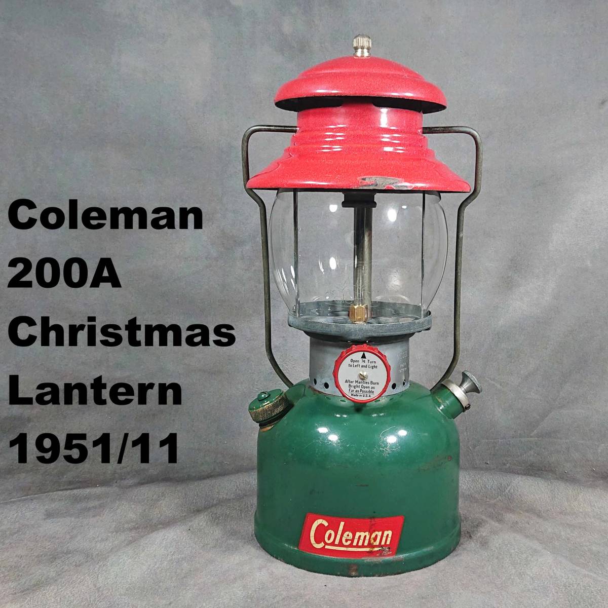 フルメンテナンス済】☆コールマン 200Aクリスマスランタン☆1951年11