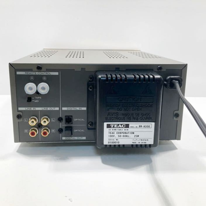 美品！ティアックRW-H300 リモコン付 TEAC CD REWRITABLE DECK TEAC RW