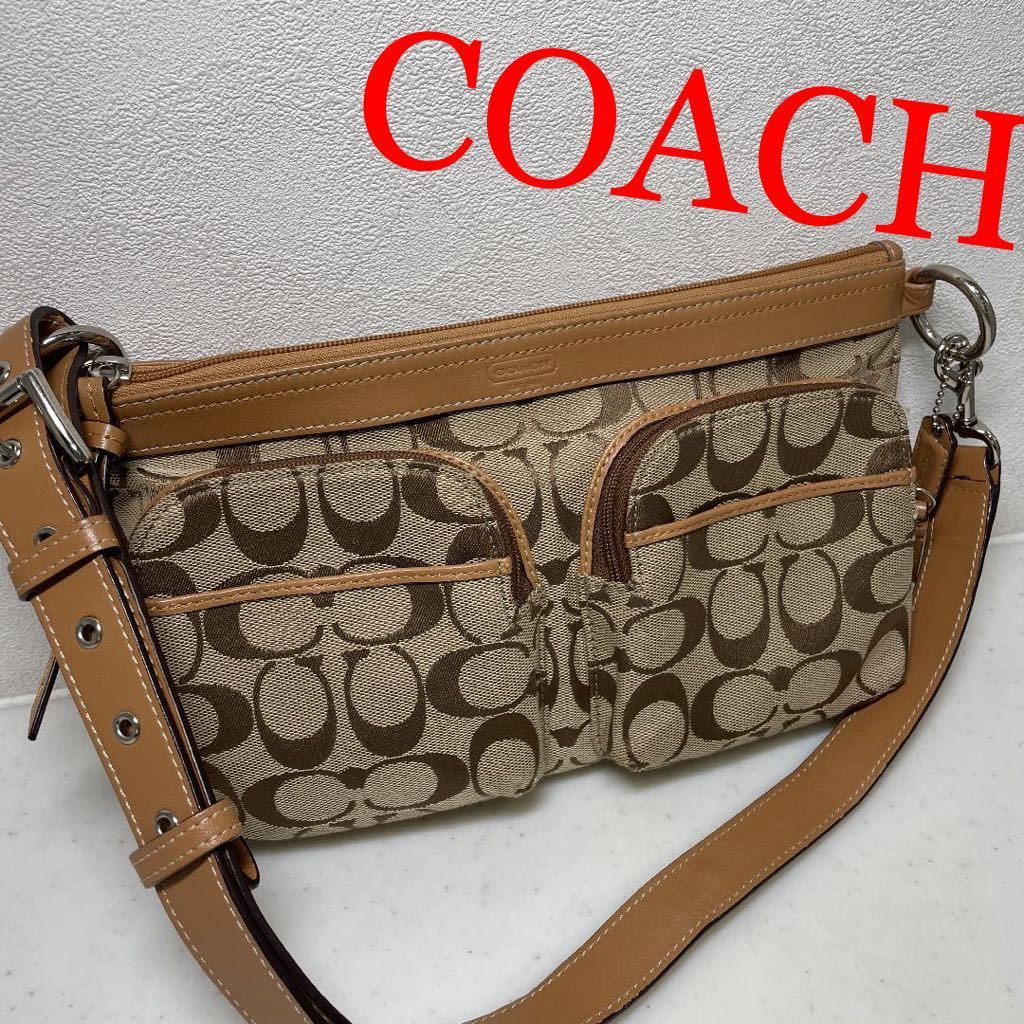 1円スタート！】COACH コーチ ボディーバッグ ウエストポーチ