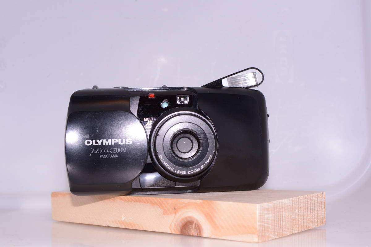 ★完動品★ OLYMPUS μ ZOOM PANORAMA フィルムカメラ ZOOM OLYMPUS μ PANORAMA [mju:] オリンパス Olympus μ[mju:] フィルム