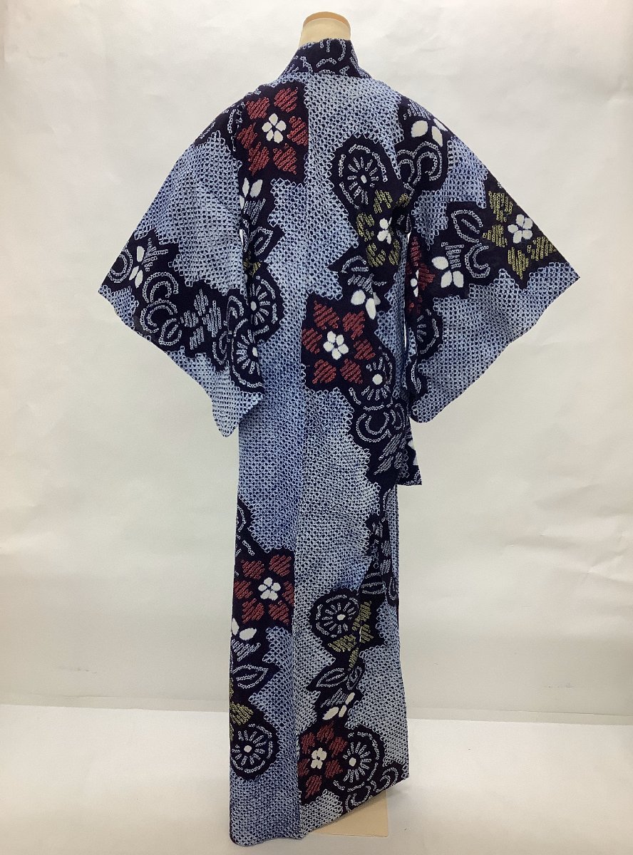 浴衣 有松鳴海本絞り 花柄模様 KK-1665 公式通販
