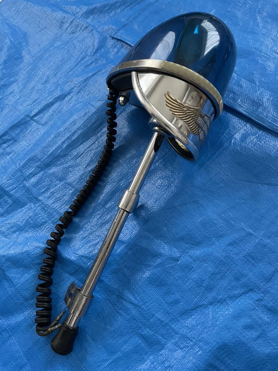 中古 パトライト PATLITE 青色回転灯 2個セット 取付ステーおまけ