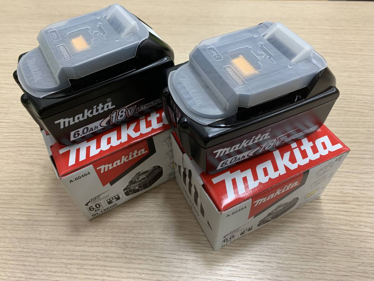 #6868 【MAKITA】makita マキタ バッテリー BL1860B 雪マーク有 未使用品 2個セット！！