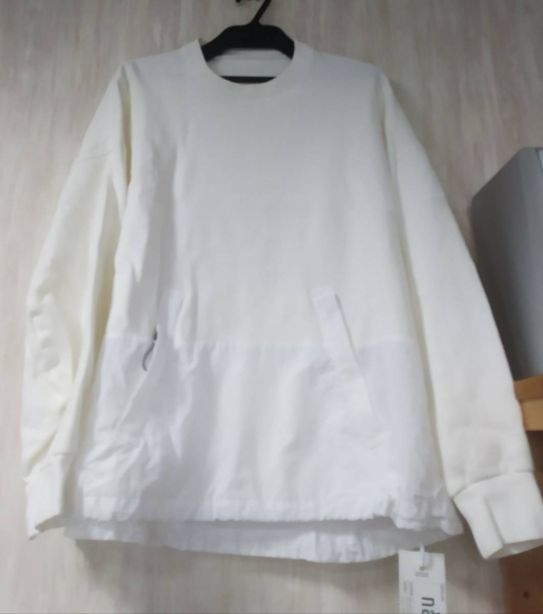 ♪nagonstans ナゴンスタンス♪白 クルー プルオーバー♪M nagonstans 