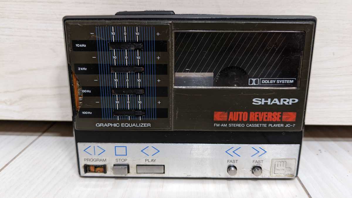 SHARP JC-7 FM/AM カセットプレーヤー ジャンク SHARP JC-7 カセット