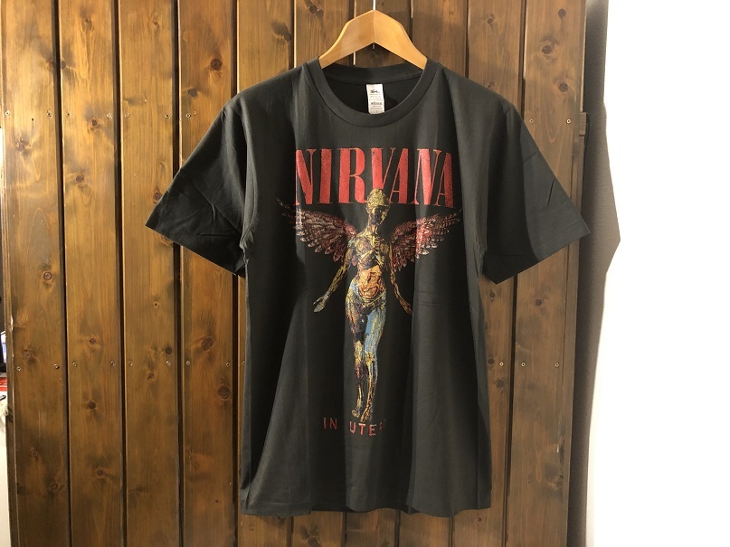 新品☆ニルヴァーナ IN UTERO TOUR ビンテージスタイル Tシャツ【L
