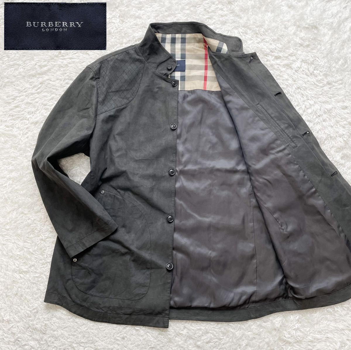 未使用級 BURBERRY バーバリー L ムートンジャケット 黒 近年モデル 未使用級 BURBERRY バーバリー L ムートンジャケット 黒 近年モデル