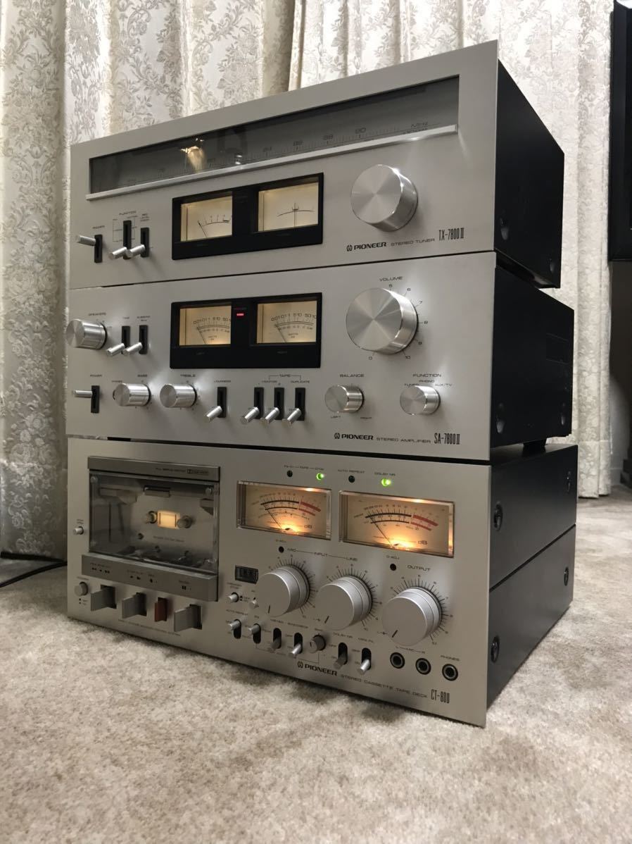 Pioneer パイオニア SA-7800Ⅱ アンプ / CT-405 カセット / TX-7800Ⅱ チューナー