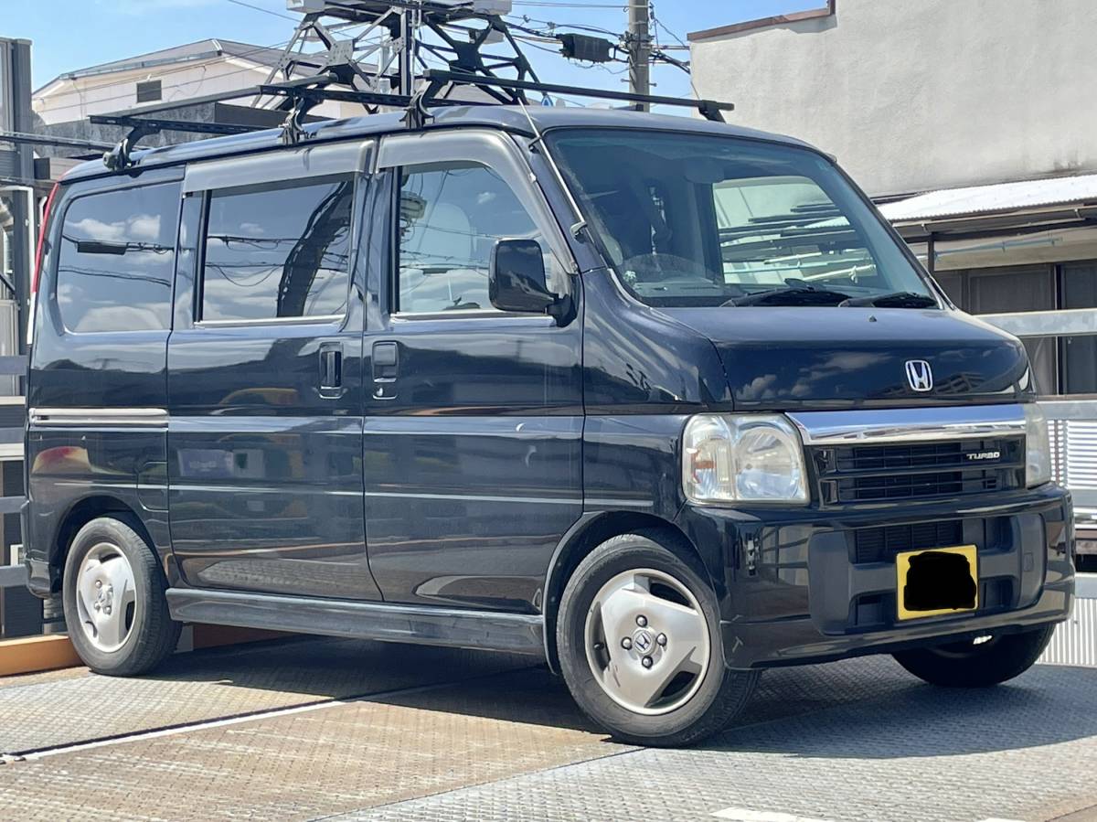 バモス ターボ ルーフキャリア 白シート 検有 フルフラット(バモス 