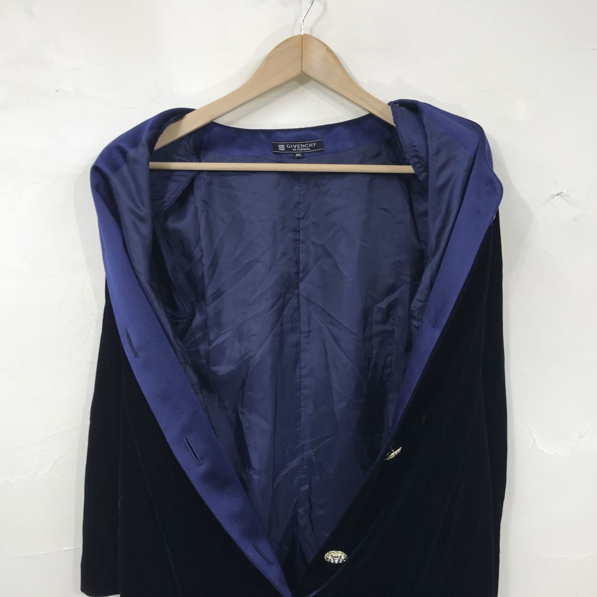 G712-M◇美品◇GIVENCHY HI FORMAL ジバンシー 長袖ワンピース ドレス 