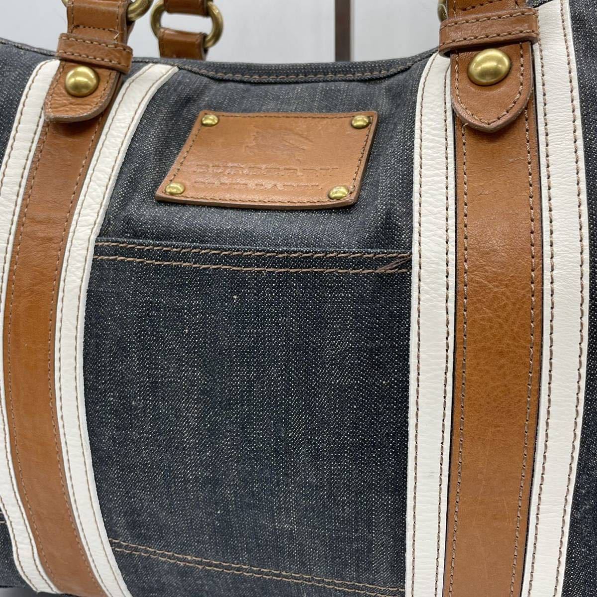 美品☆BURBERRY BLUE LABEL バーバリーブルーレーベル トートバッグ 