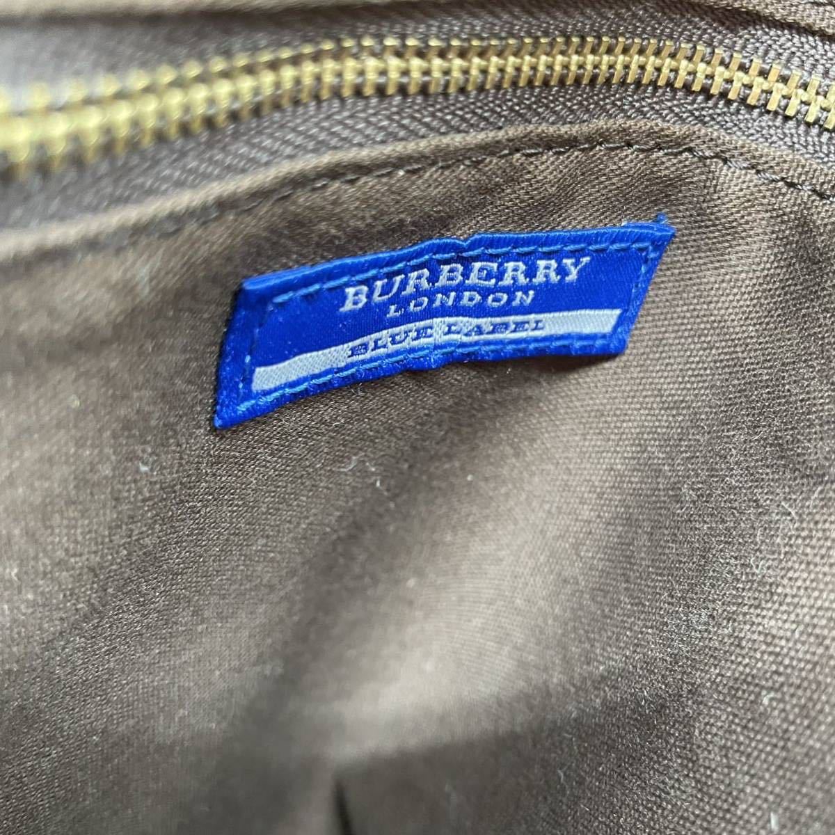 美品☆BURBERRY BLUE LABEL バーバリーブルーレーベル トートバッグ 