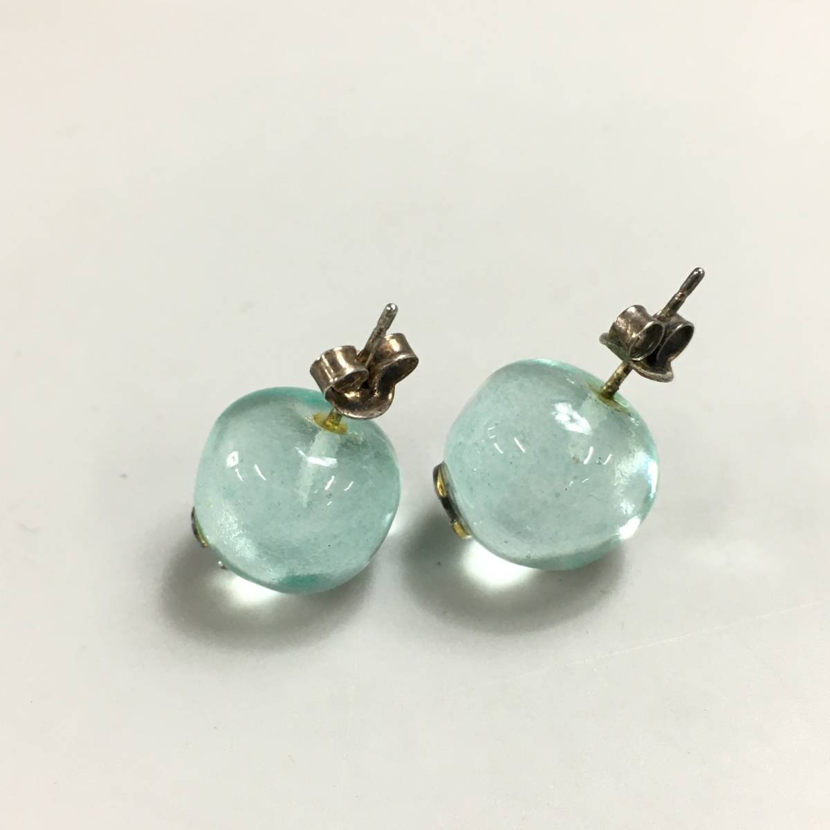 ☆C05115/CHANEL シャネル/ヴィンテージ/ピアス/ココマーク/ガラス 