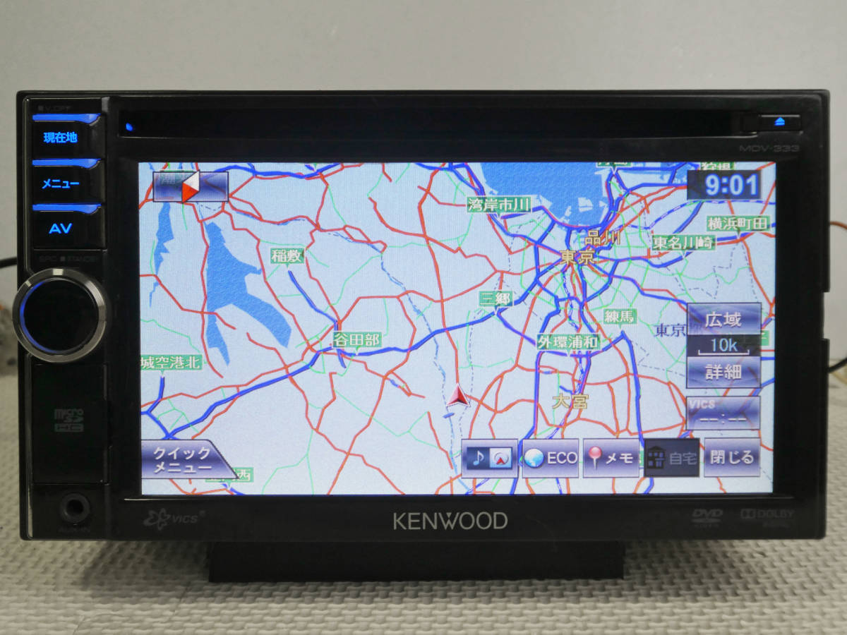 C-18 KENWOOD ケンウッド MDV-333 ワンセグ 地図2011年 MDV-333