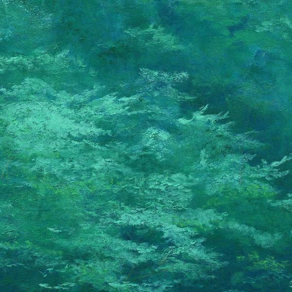真作】【WISH】浜田昇児「谷間」日本画 20号 大作 金落款 共シール