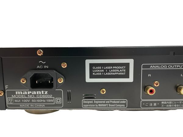 marantz マランツ CDプレーヤー CD6002 ※リモコン付 マランツ CD6002
