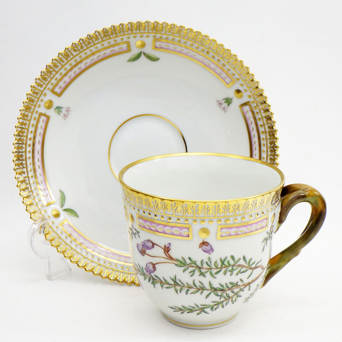 1円～ ロイヤルコペンハーゲン フローラダニカ (Andromeda caerulea) カップ＆ソーサー 食器/Royal Copenhagen o16oyfu-1360151【O商品】_1