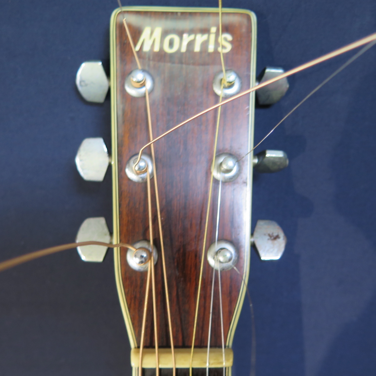★骨★ Morris W-45 表 スプルース 裏 ハカランダ フレイム メイプル ★高級 ハードケース 付★ モーリス 寺田楽器 幌馬車ラベル 1970年代?