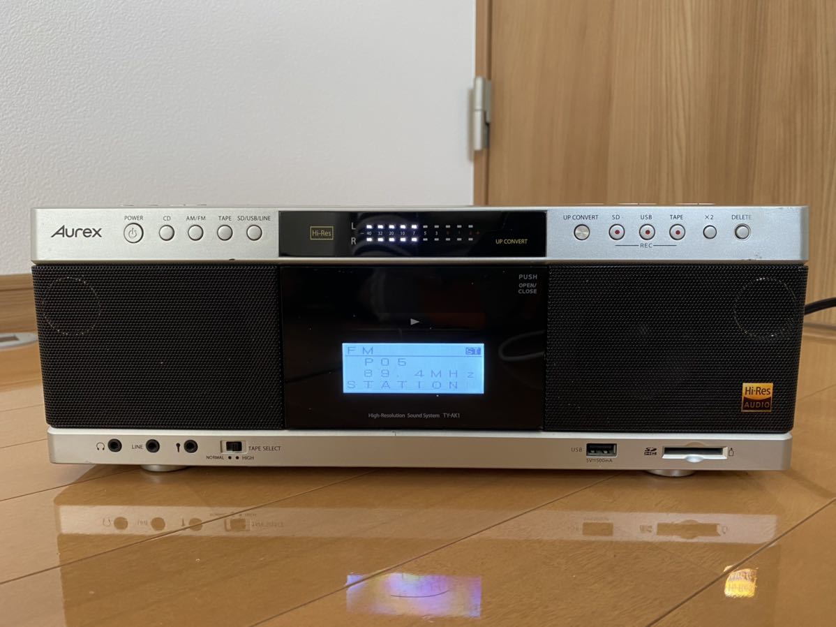 TOSHIBA 東芝 Aurex SD/USB/CDラジオカセットレコーダー 家電、AV