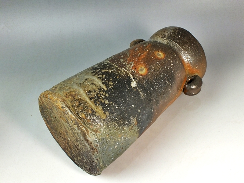 ☆彩☆ 森泰司 作 備前花入 共箱 個展の作!! ☆
