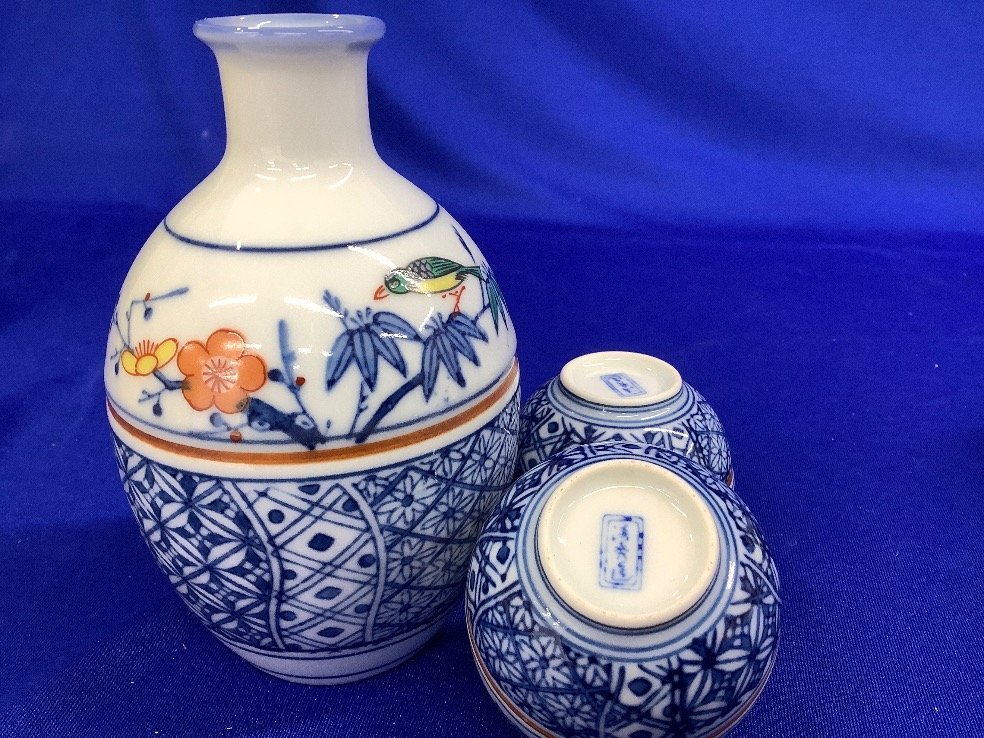 有田焼 清秀 | 酒器セット 繊細 中古品 ACBF まとめ 平戸 松山 有田（キッチン用品・食器・調理器具）の通販 鶴松窯 セット 酒器揃 0524 器