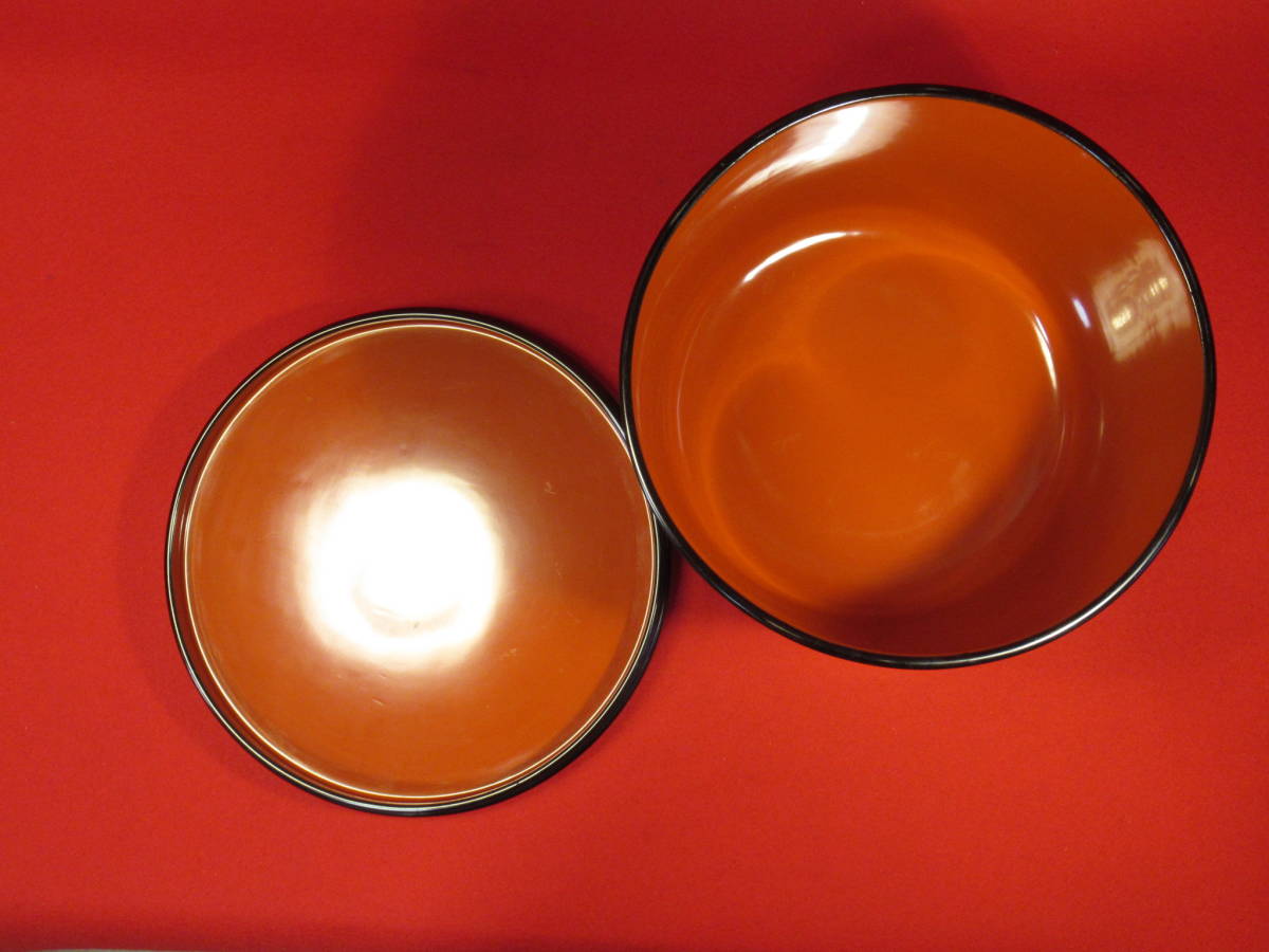茶道具『木製漆塗 内朱塗飯櫃』ワインクーラー 木製刳り貫き飯器 お櫃 