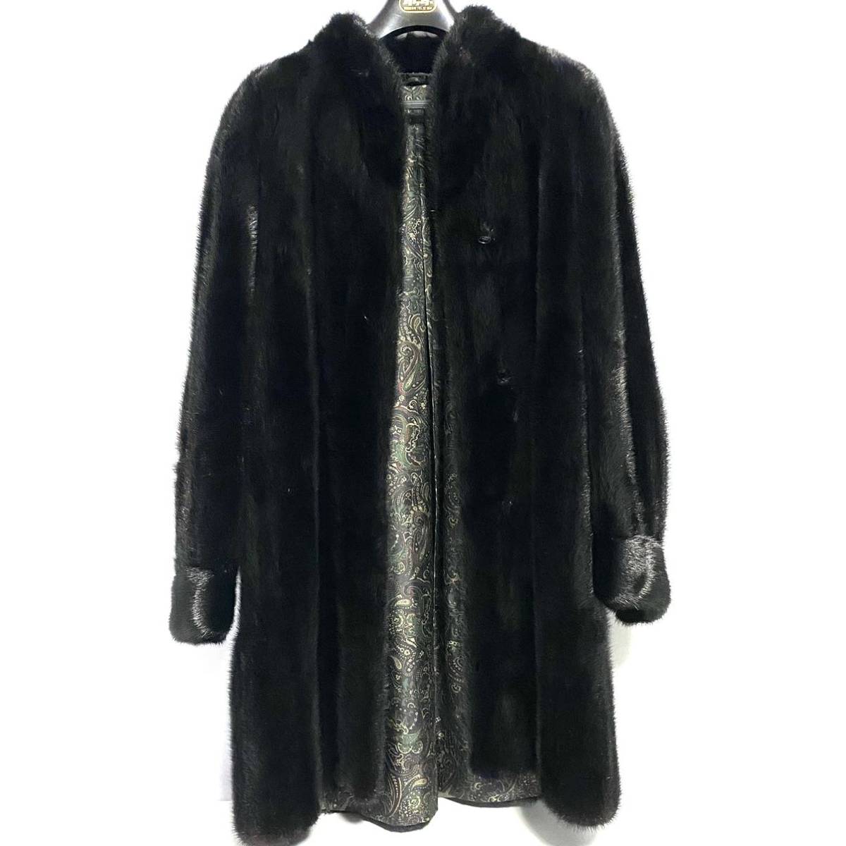 極美品】SAGA MINK 毛皮コート ハーフコート サガ ミンクコート ダーク 