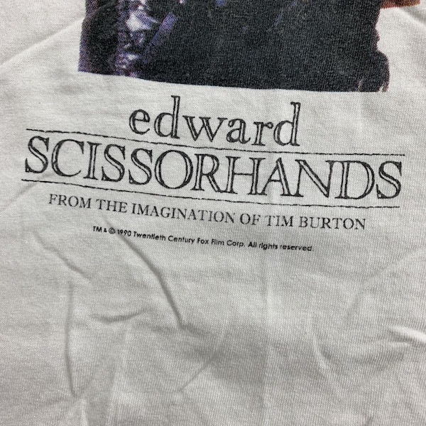 シザーハンズ Tシャツ 90s ヴィンテージ コピーライト フォトプリント