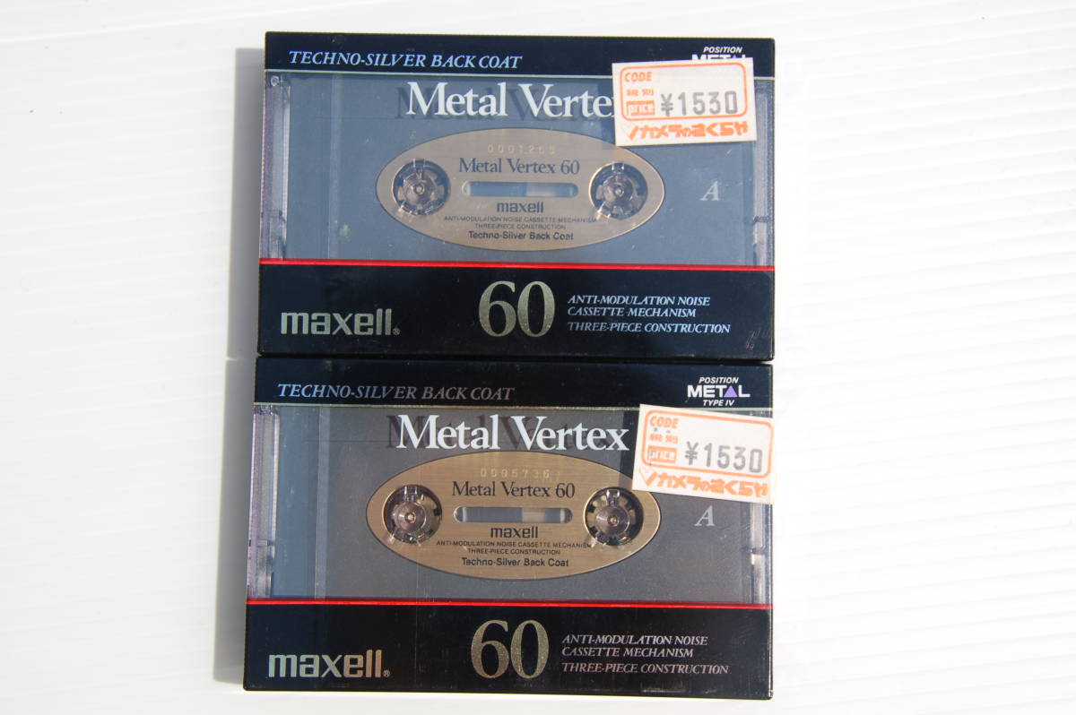 【本物保証，最新作】 カセットテープ maxell Metal Vertex 60分 2本(その他)｜売買されたオークション情報、yahooの商品情報をアーカイブ公開 - オークファン その他
