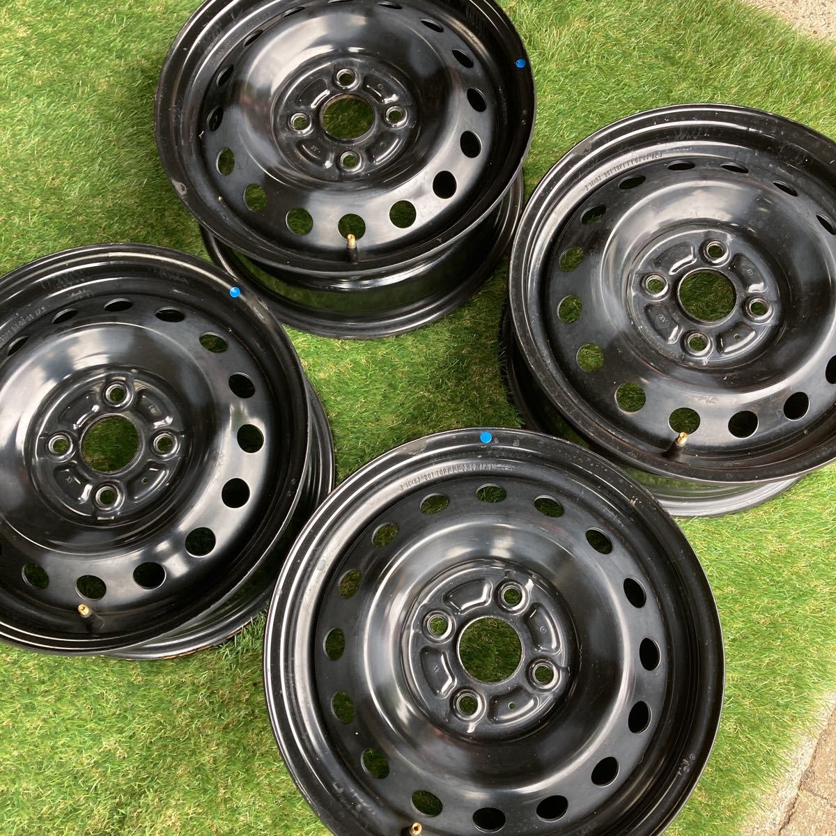 14X6.0J+45 マツダ デミオ純正 鉄ホイール 鉄チン 軽流用 MAZDA DEMIO