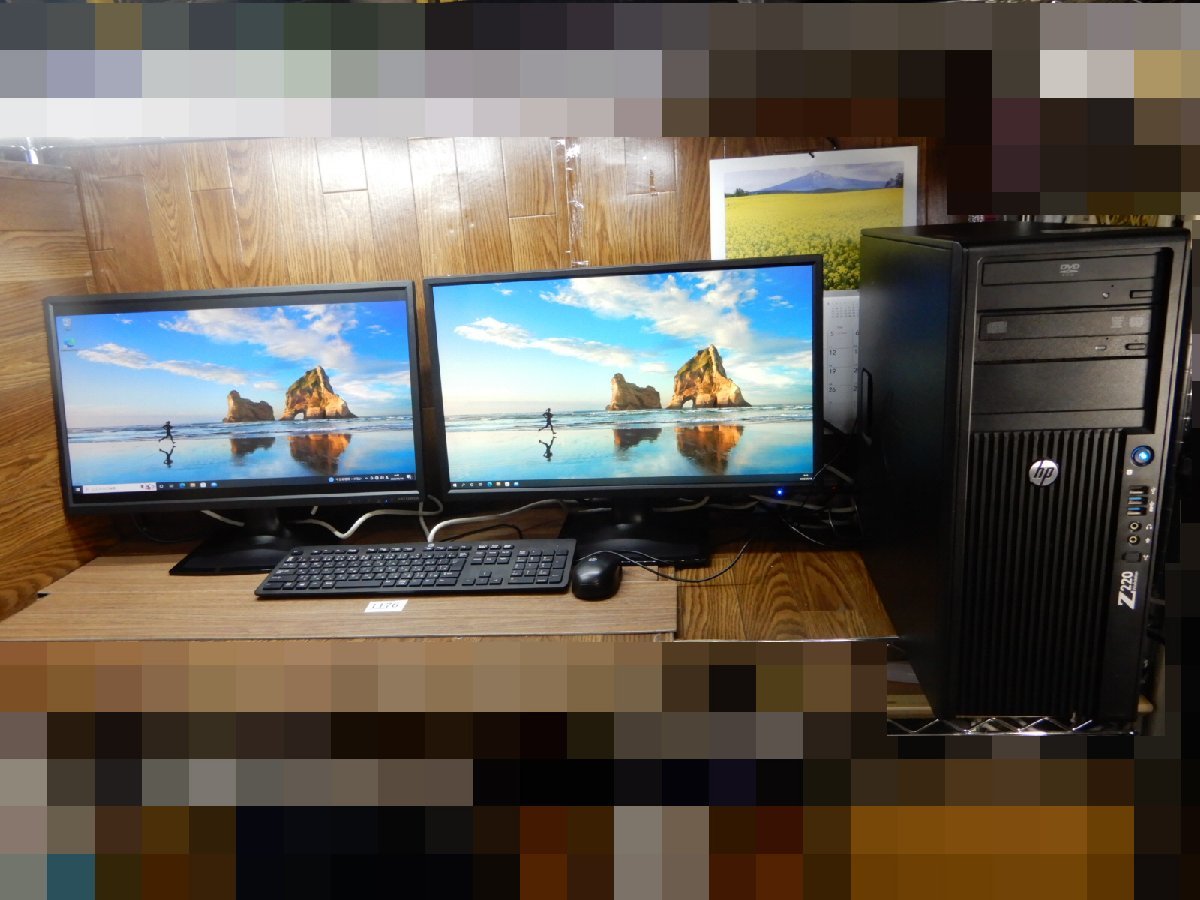 ☆DN1176☆フルHD 23.8Wデュアル液晶☆SSD搭載☆Xeon E3-1225V2 