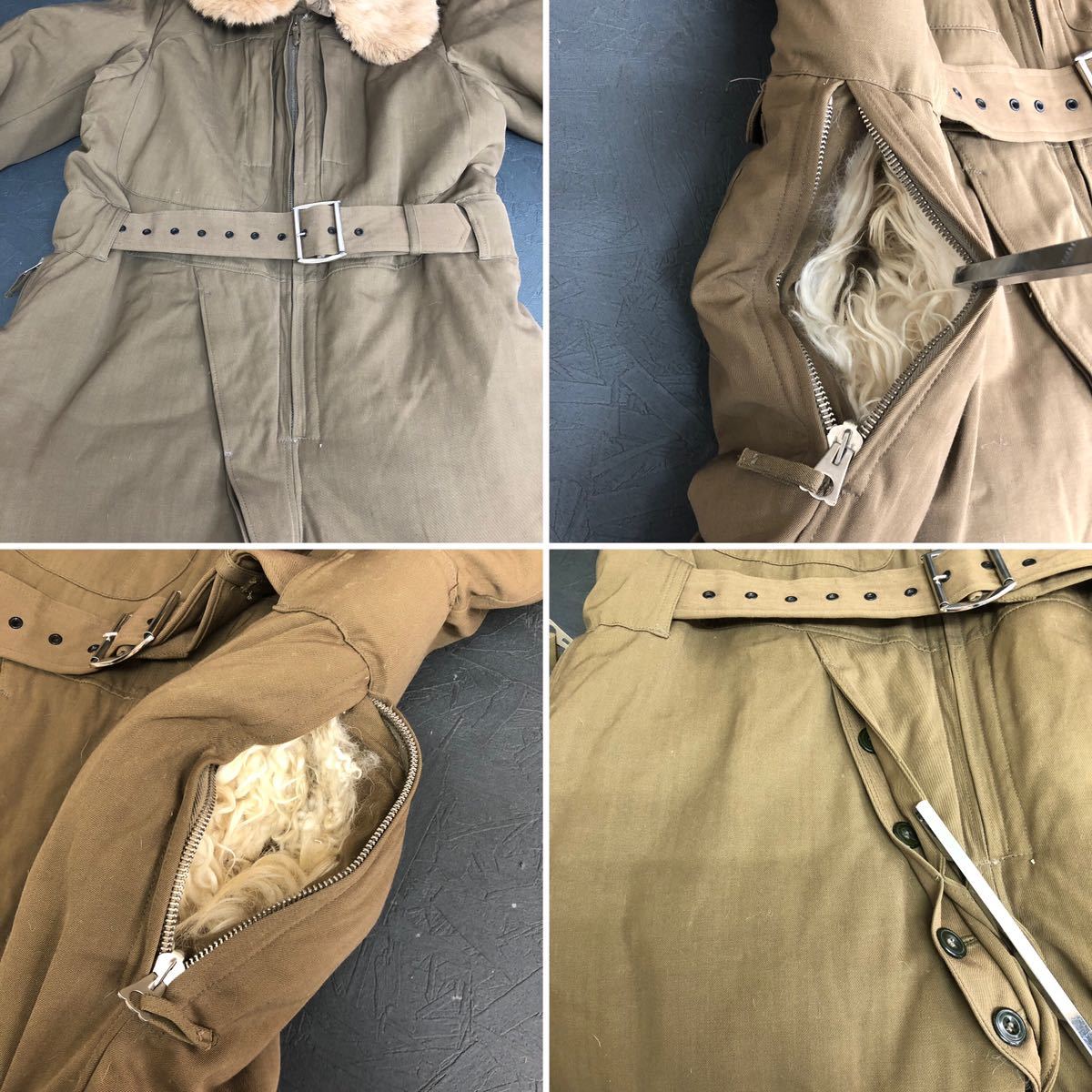 貴重 極美品 当時物 旧日本軍 軍事飛行服 パイロット 制服 軍服 つなぎ