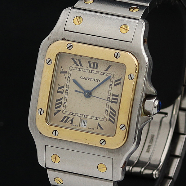 1円 稼働品 カルティエ サントスガルベ Yg Ss コンビ デイト ローマン スクエアタイプ Qz メンズ腕時計 931a サントスドゥ カルティエ 売買されたオークション情報 Yahooの商品情報をアーカイブ公開 オークファン Aucfan Com