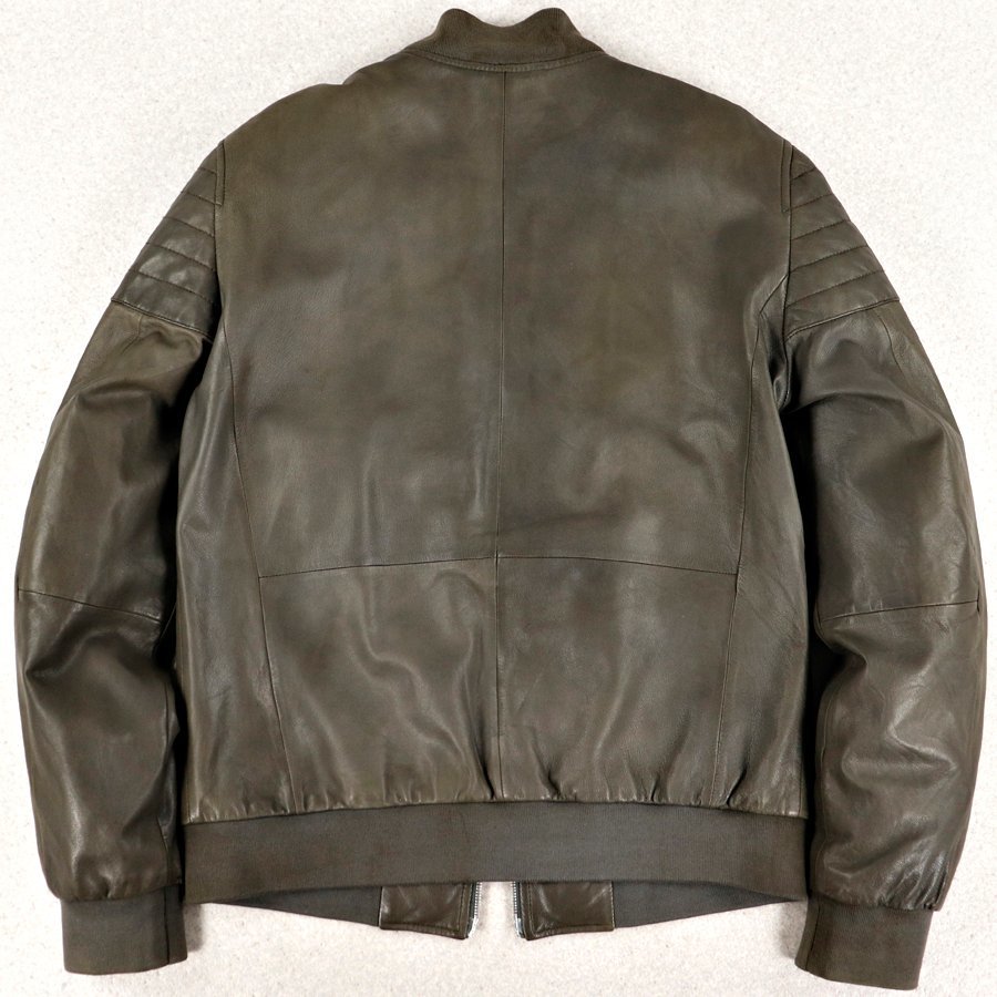 相場価格￥192,500- 美品 HUGO BOSS ヒューゴボス 羊革 ラムレザー