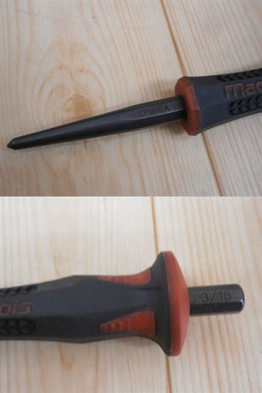 MAC TOOLS モールデッドグリップポンチ チゼルセット 10点入り 中古品 