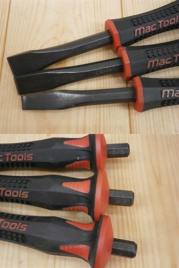 MAC TOOLS モールデッドグリップポンチ チゼルセット 10点入り 中古品 