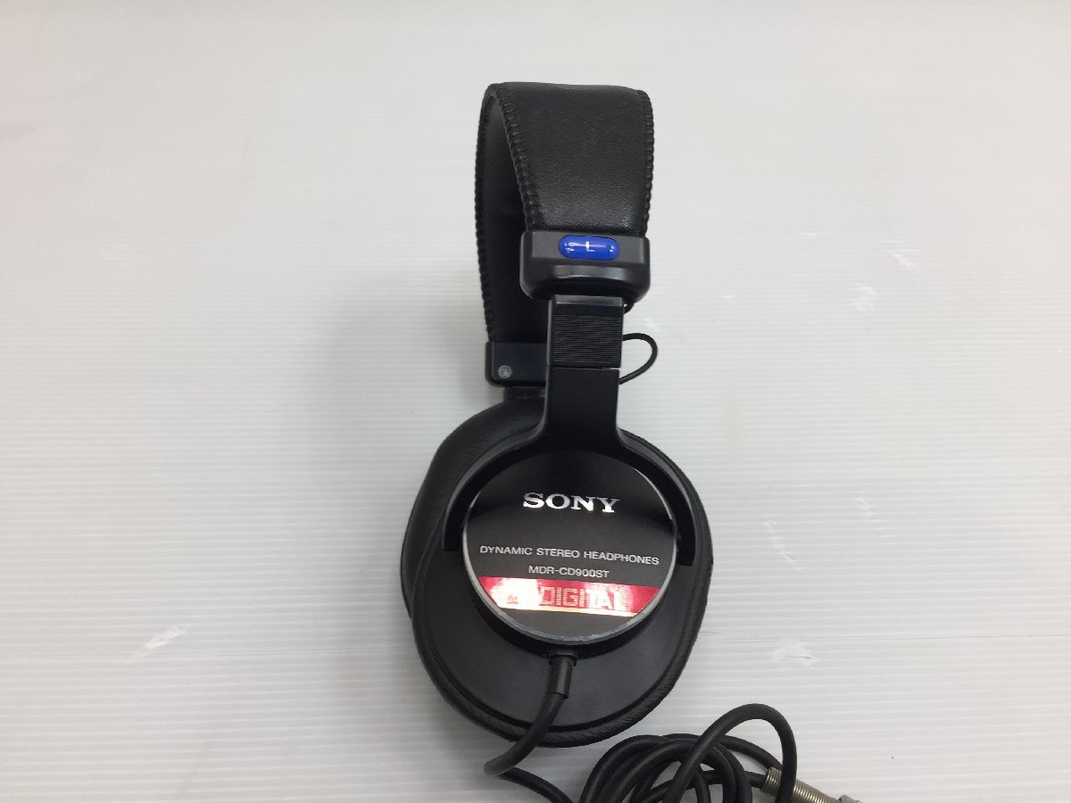 美品　SONY　ソニー　ヘッドホン　MDR-CD900ST　オーバーヘッド　有線　密閉型　ダイナミック型　再生周波数帯域5Hz～30kHz　E048S MDR-CD900ST SONY 美品 初期型 サマリウムコバルト磁石ドライバー採用 有線ヘッドフォン