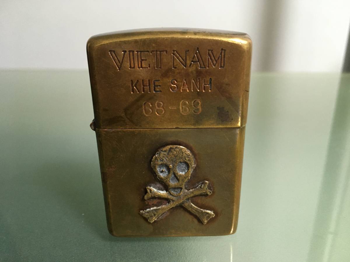 ◇Zippo ジッポー◇VIETNAM 68-69 KHE SANH ベトナムジッポー ドクロ 