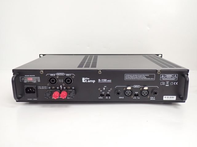 良品】thomann PA/SR用 ステレオパワーアンプ S-150mk2/S-150MKII 国内