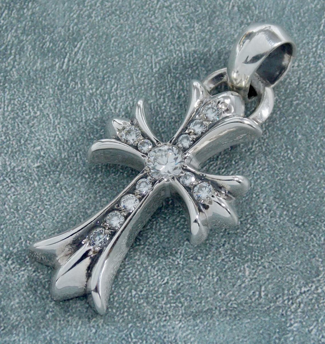 クロムハーツCHROME HEARTS ☆CHクロスペンダントwithベイル/カスタム