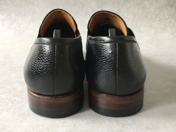 美品○SCOTCH GRAIN○25.5cm EE○シボ革レザー ローファー 革靴