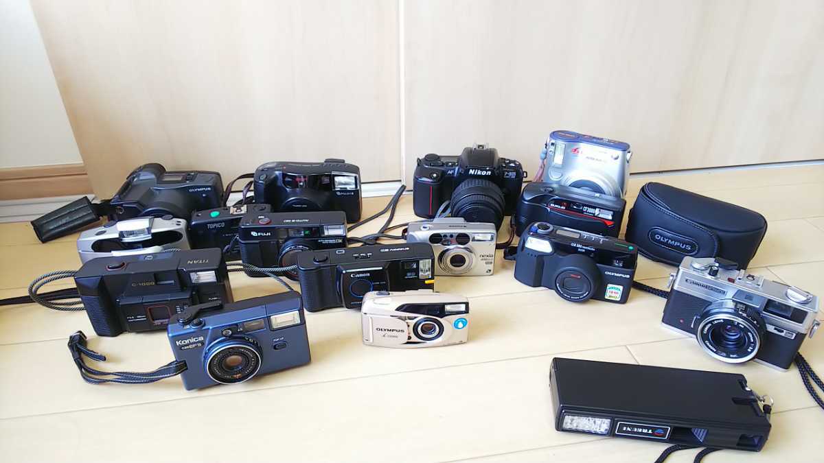 Canon Olympus フィルムカメラ ジャンク おまとめ フィルムカメラ コンパクトカメラ まとめ売り ジャンク品 Canon Nikon