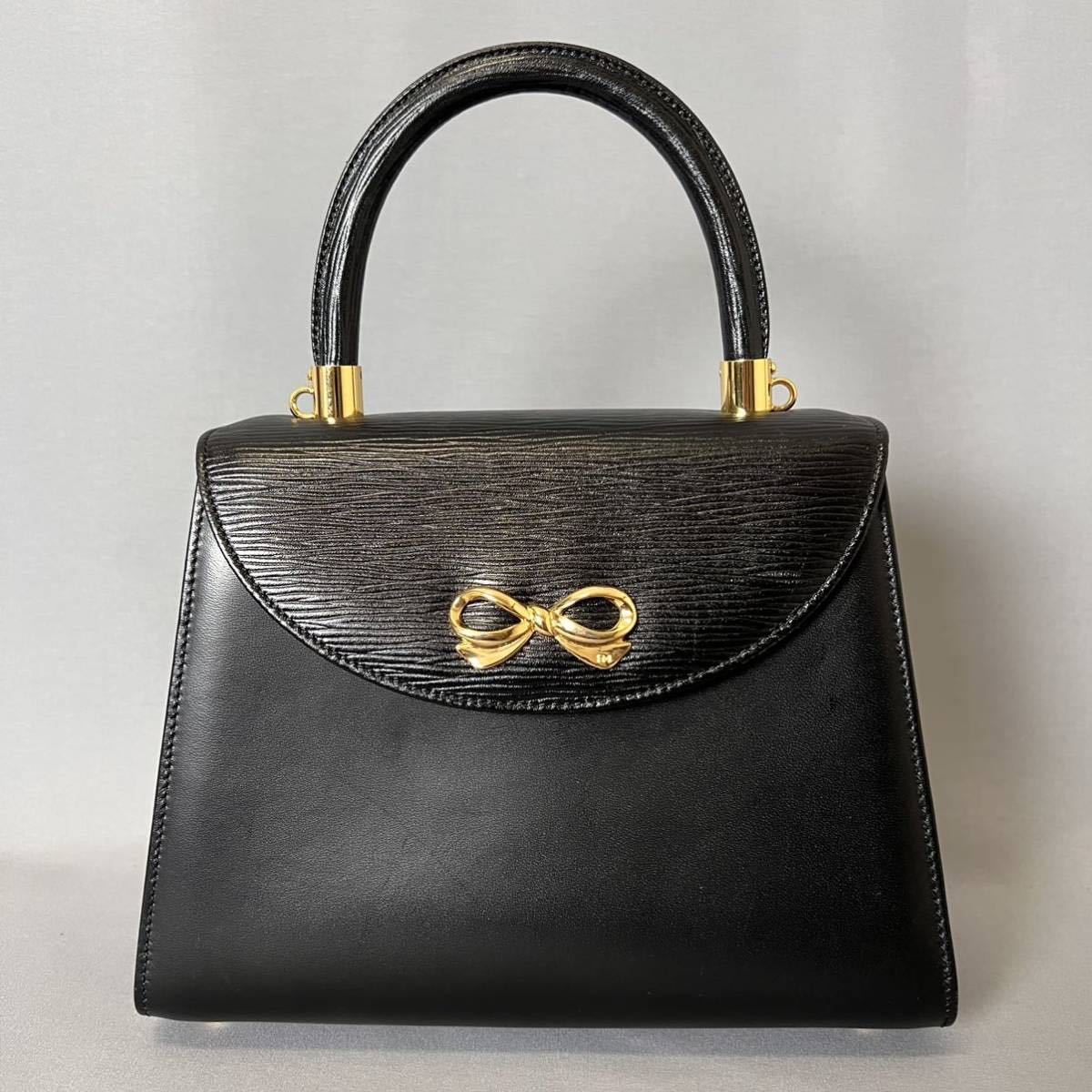 ☆1円スタート☆高級 ハナエモリ HANAE MORI 2wayバッグ ハンドバッグ 