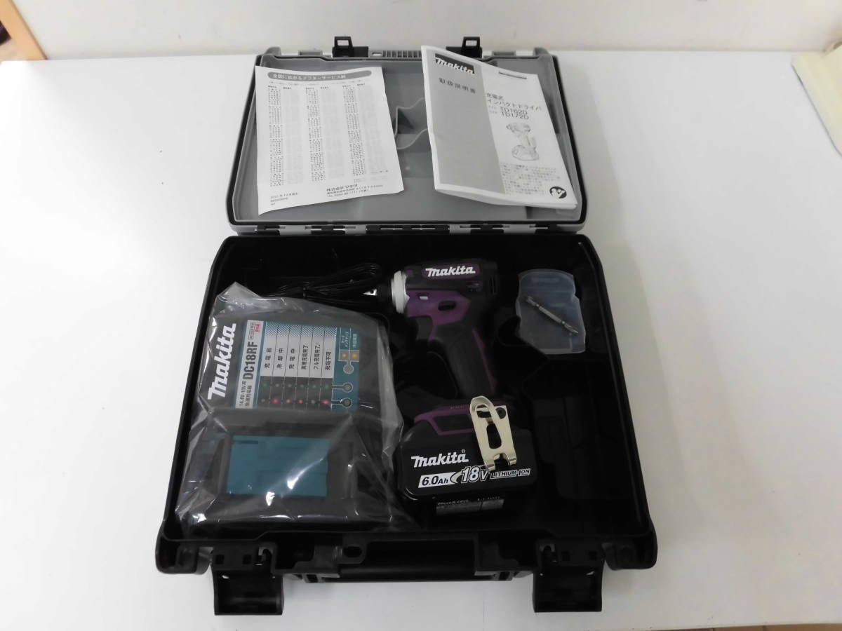 【品質保証，最新作】 訳あり makita マキタ 18V 充電式 インパクト ドライバ TD172DGX AP オーセンティックパープル 6.0Ah 激安1円スタート(本体)｜売買されたオークション情報、yahooの商品情報をアーカイブ公開 - オーク インパクトドライバ