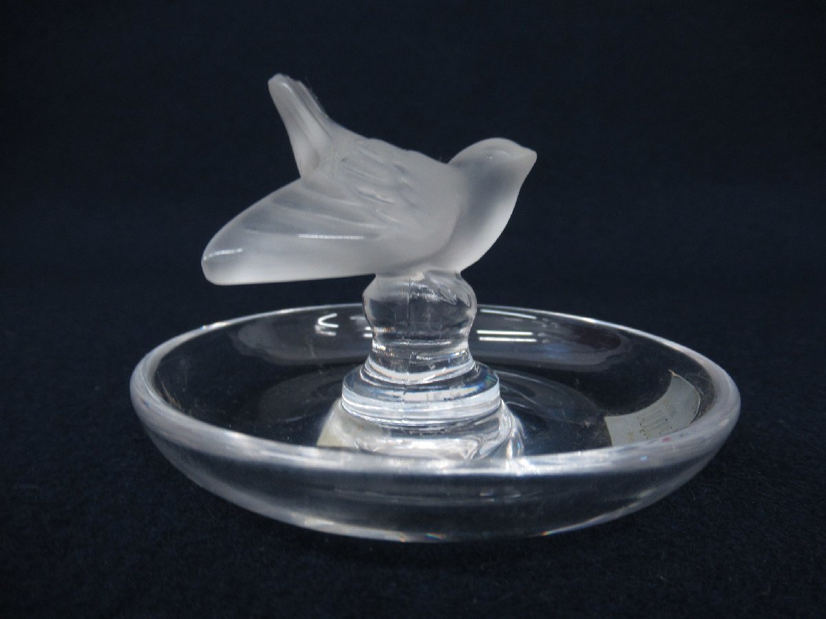 hK7546 lalique/ルネ・ラリック「小鳥 バード リングトレイ/ピントレイ