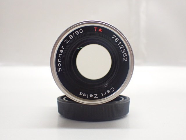 CONTAX コンタックス 単焦点レンズ Carl Zeiss Sonnar 90mm F2.8 T* ゾナー コンタックスGマウント レンズフード付き ∬ 66079-27 CONTAX コンタックス Zeiss | 1:1.4単焦点レンズ 純正